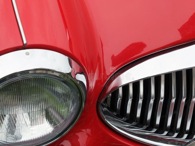 Red vintage sports car stock photo Red vintage sports car stock photo