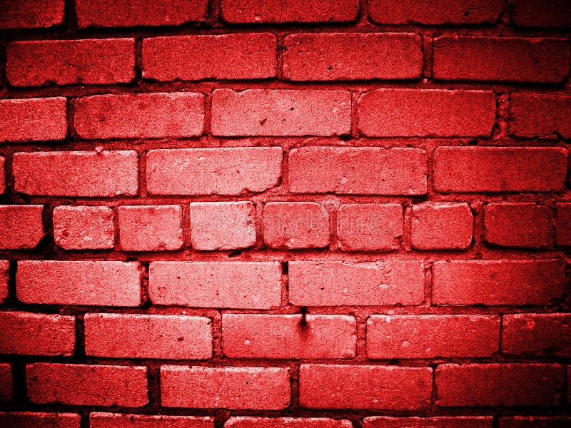 Red wall stock image