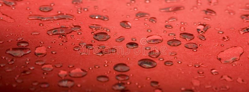 Red Water Droplets