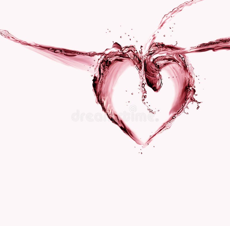 Red Water Heart. A heart made of red liquid splashing.This is the 17000000th image online Red Water Heart. A heart made of red liquid splashing.This is the 17000000th image online