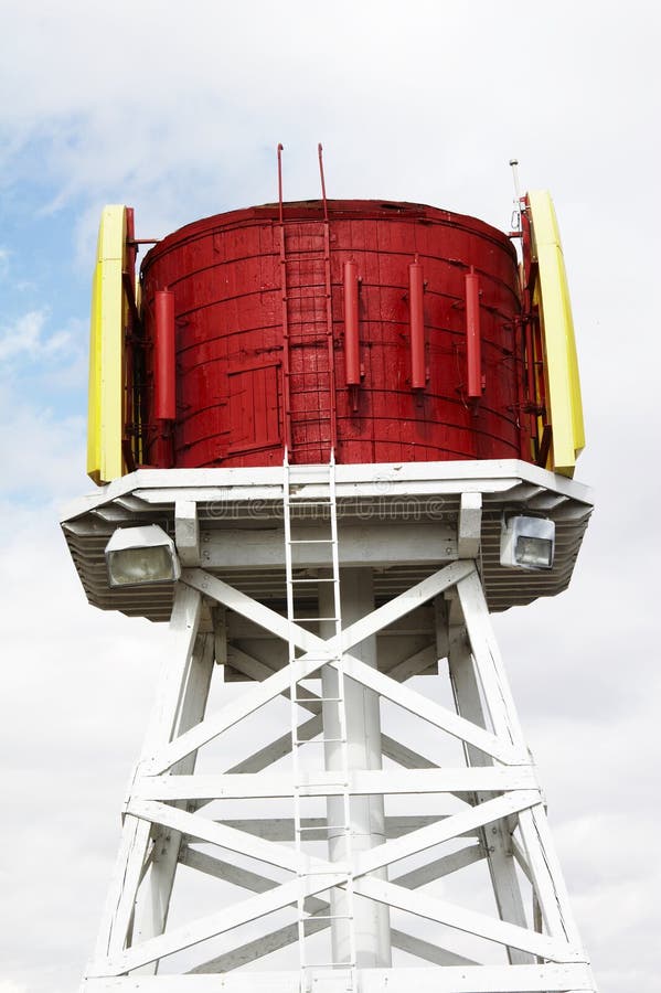 Red water tower