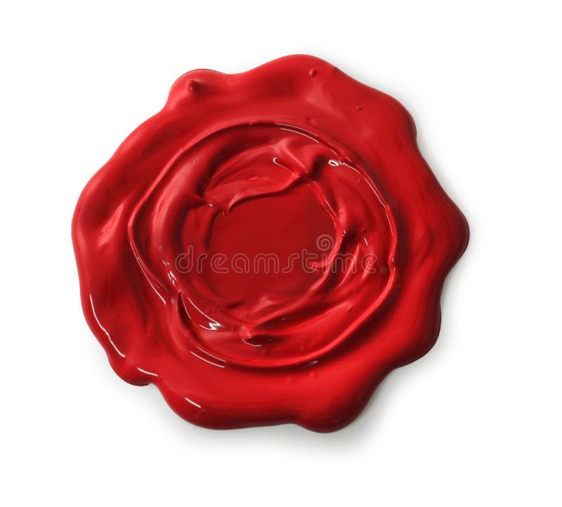 Red wax seal