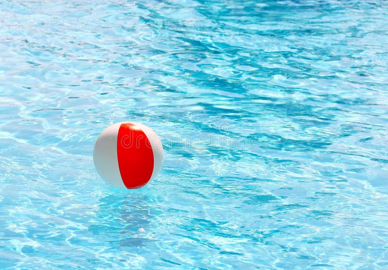 Beach Ball in Swimming Pool Stock Photo Image of heat, beach 38225870