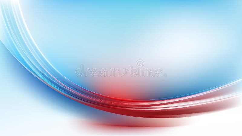 Red White and Blue Abstract Wavy Background  Beautiful elegant Illustration graphic art design