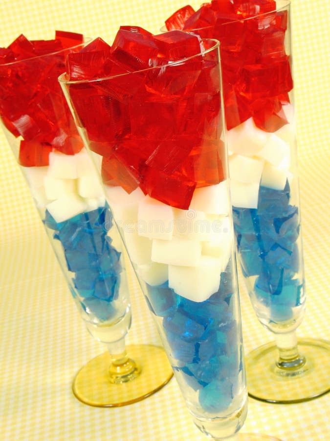 Red, White, & Blue Gelatin