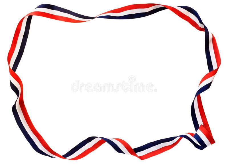 Red white & blue ribbon