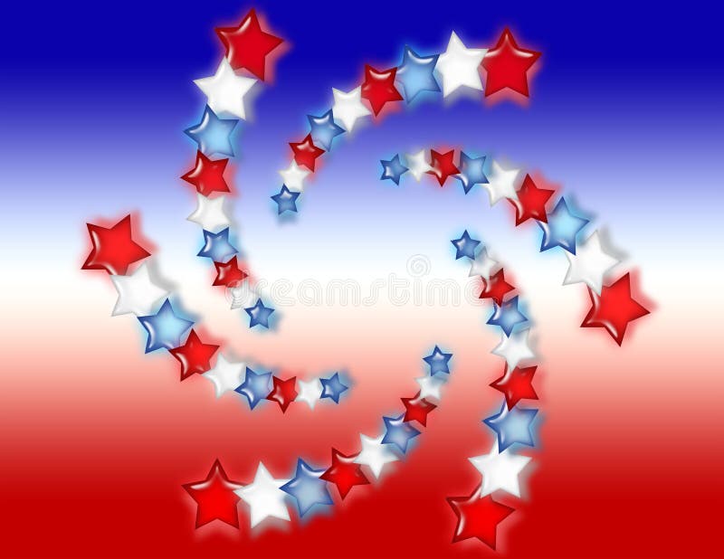 Red, White And Blue Stars Background Stock Illustration Illustration
