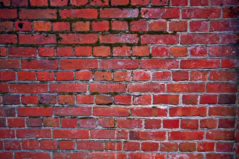 A redwhite brick wall stock photo. Image of grunge, wall 1475486