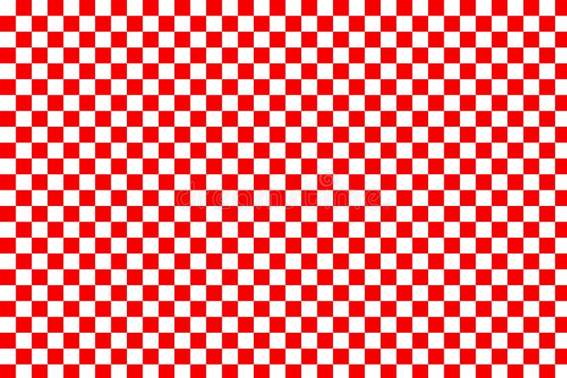 Red and White Checkered Design Stock Illustration - Illustration of colour,  white: 156945397