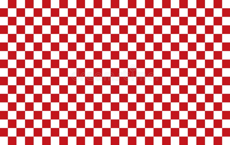 checkerboard red and white