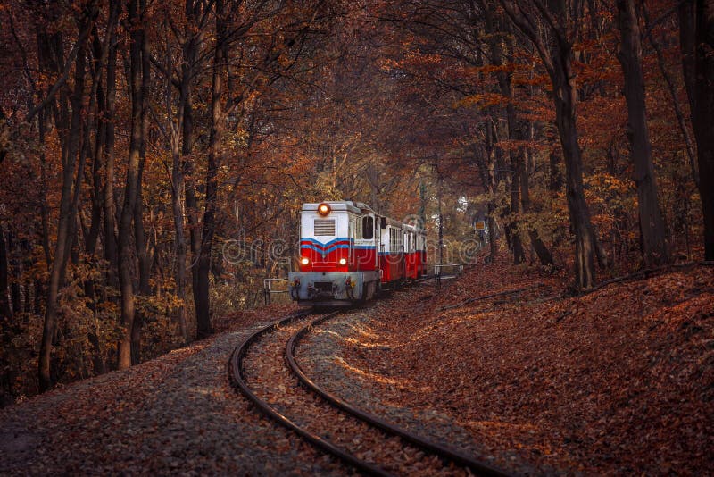 Red and white diesel train coming.