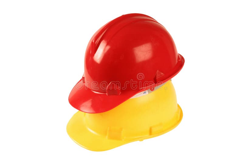 Stacked Hard Hats White Background Stock Photos Free & RoyaltyFree