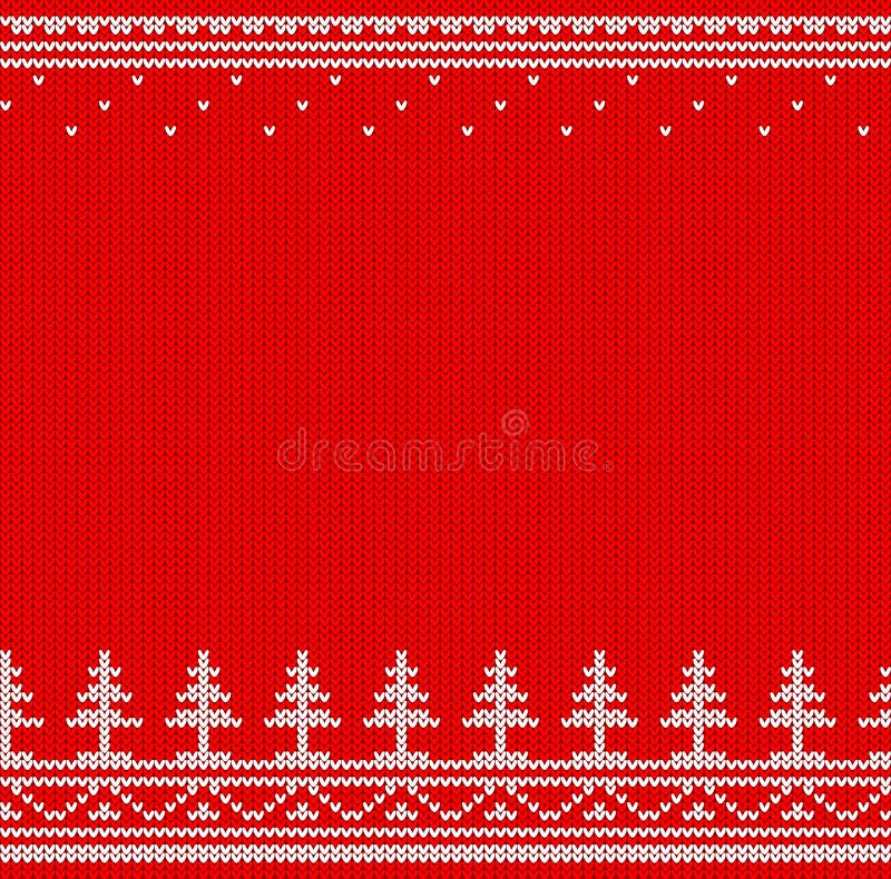 Red and White Knitted Jumper Stock Vector - Illustration of apparel ...