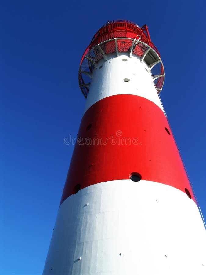 Red + white lighthouse 1 royalty free stock photography