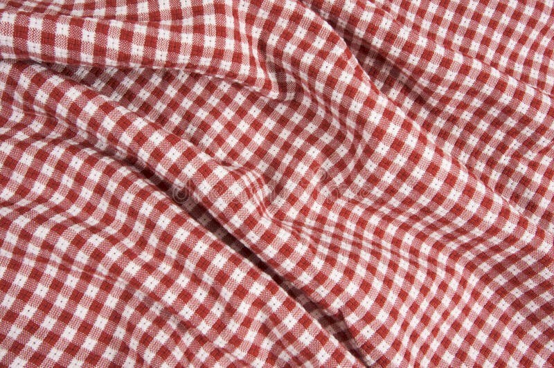 Red And White Picnic Blanket Stock Photo - Image of 