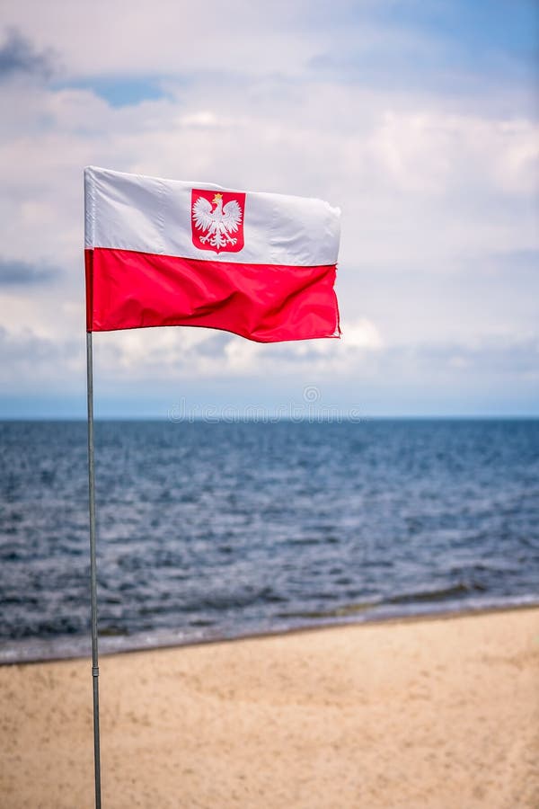 Red and white Polish flag