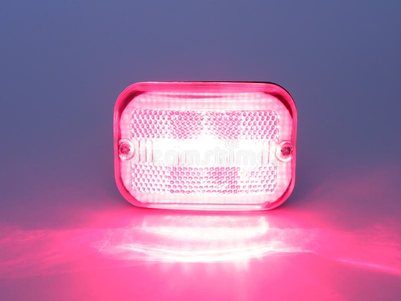 Red Bicycle Light Isolated on White Stock Photo Image of component