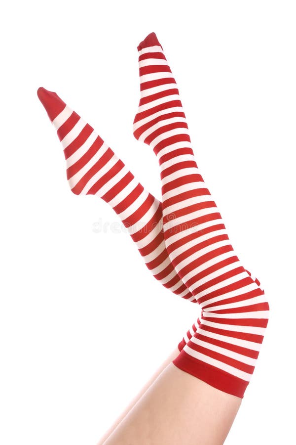 Red and White Socks Legs Up Stock Image - Image of cute, healthy: 12029241