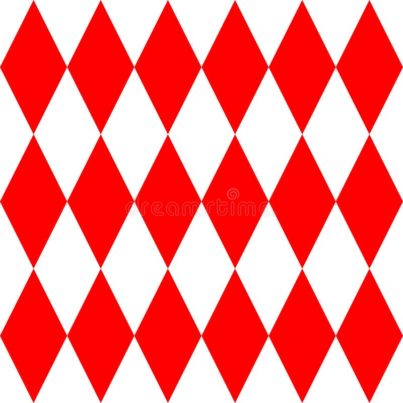 Red and White Tile Vector Pattern Stock Vector Illustration of