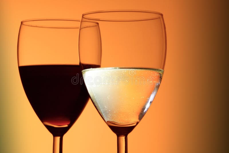 White wine and red wine stock photo. Image of luxury 15990188