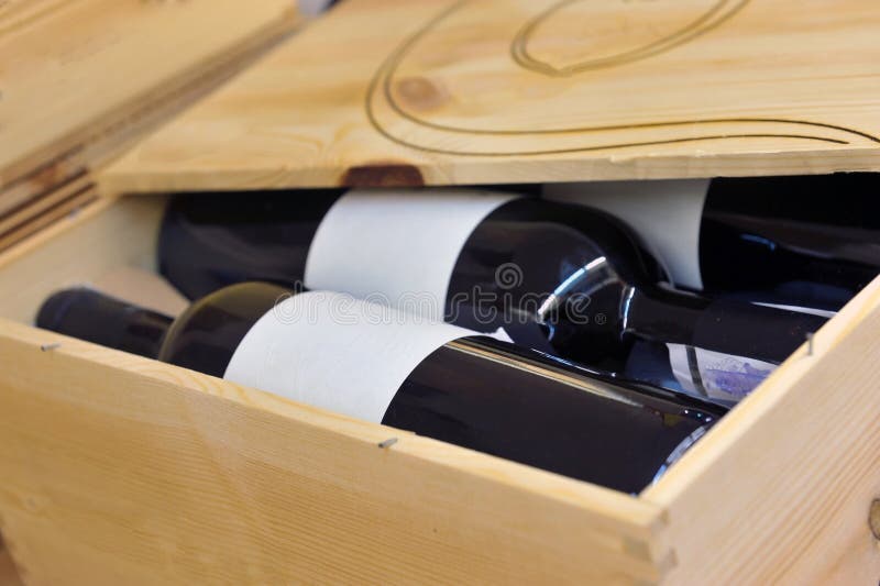 Red and White Wine in Bottles Stock Image Image of storage, trading