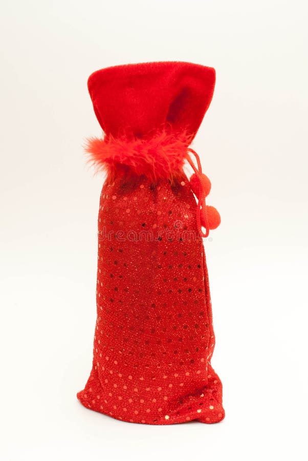 Red Wine Bag stock photo. Image of draw, sequined, string 22559906