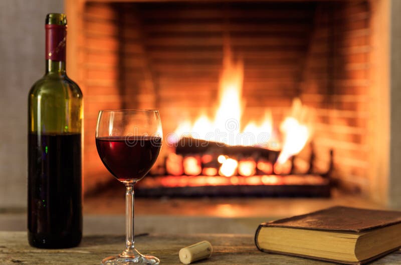 https://thumbs.dreamstime.com/b/red-wine-book-wooden-table-blur-burning-fireplace-background-104396605.jpg