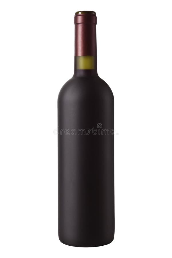 Red wine bottle isolated stock image. Image of wine, cocktail 12309337