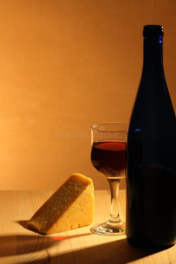 Red Wine and Cheese stock photo. Image of glass, beverage 14937682