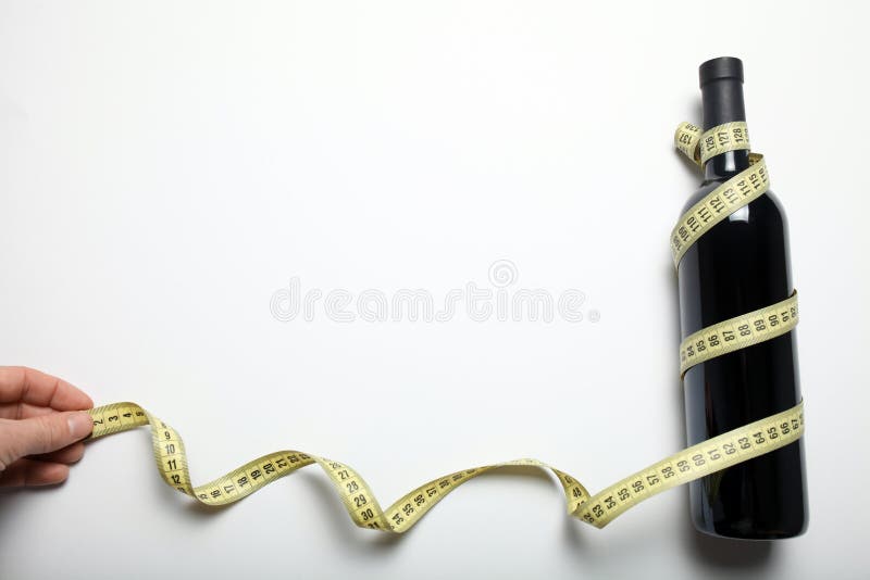 Red Wine in the Diet for Weight Loss and Diet Stock Image Image of