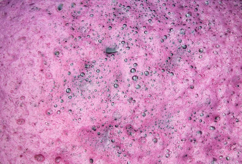 In the Process of Fermentation of White Wine. with Lots of Juice and