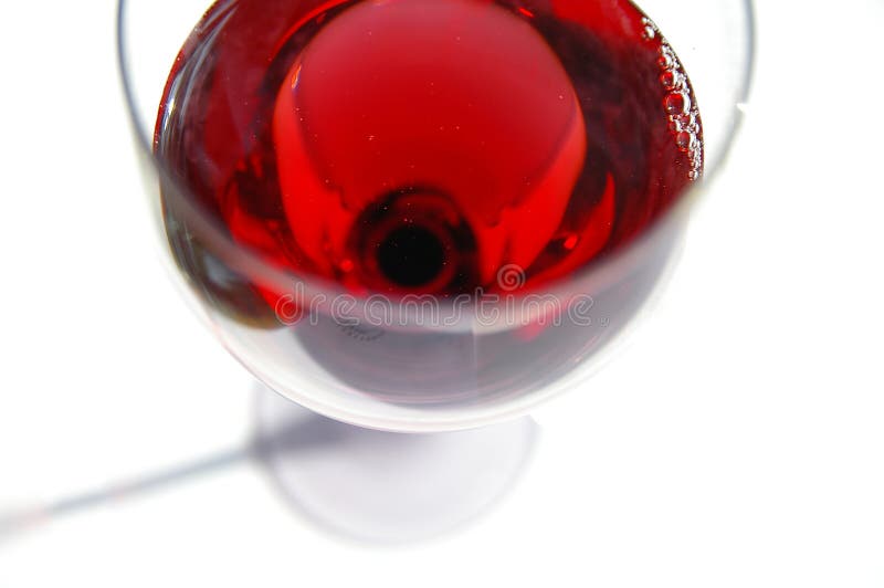 Red wine glass