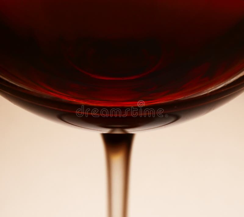 Red wine in glass