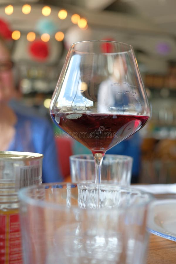 Red Wine in a Wine Glass in Restaurant. the Side View Stock Photo Image of fancy, dish 145614068