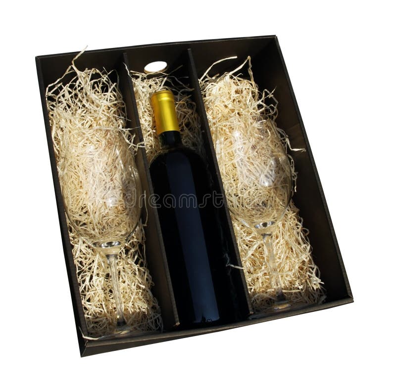 Red wine and glasses royalty free stock photo