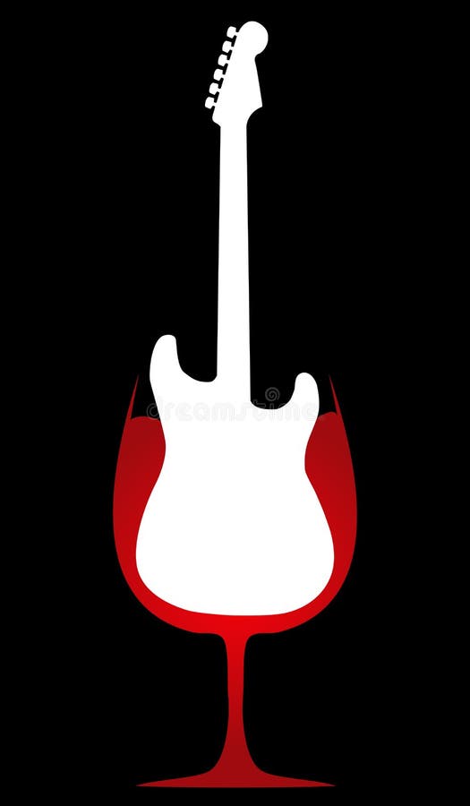 Red wine guitar