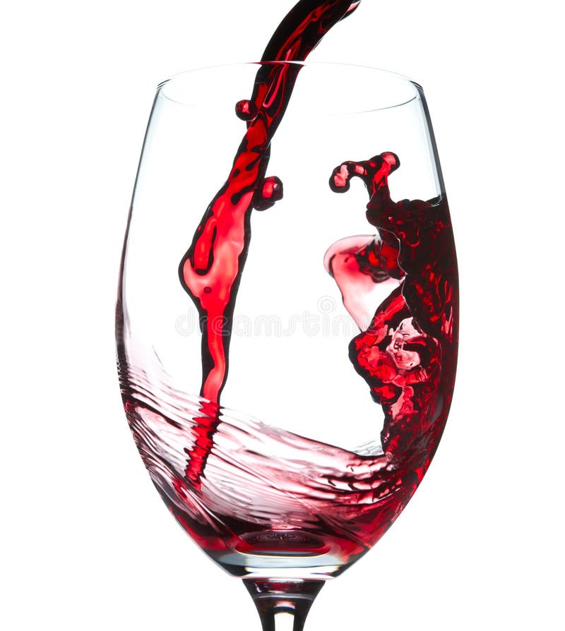 Red wine splash