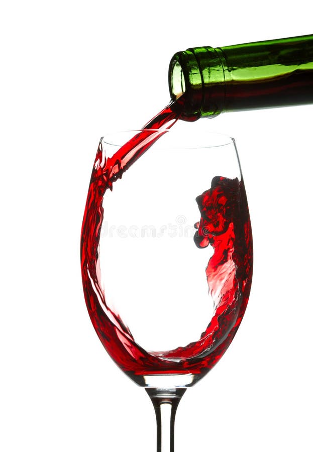Heart from Pouring Red Wine in Goblet Stock Photo Image of pouring