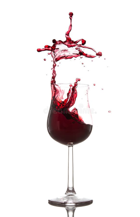 Red wine splash