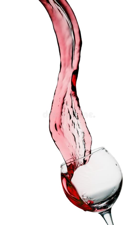 Red Wine Twist Splash Isolated White Background Stock Photos Free