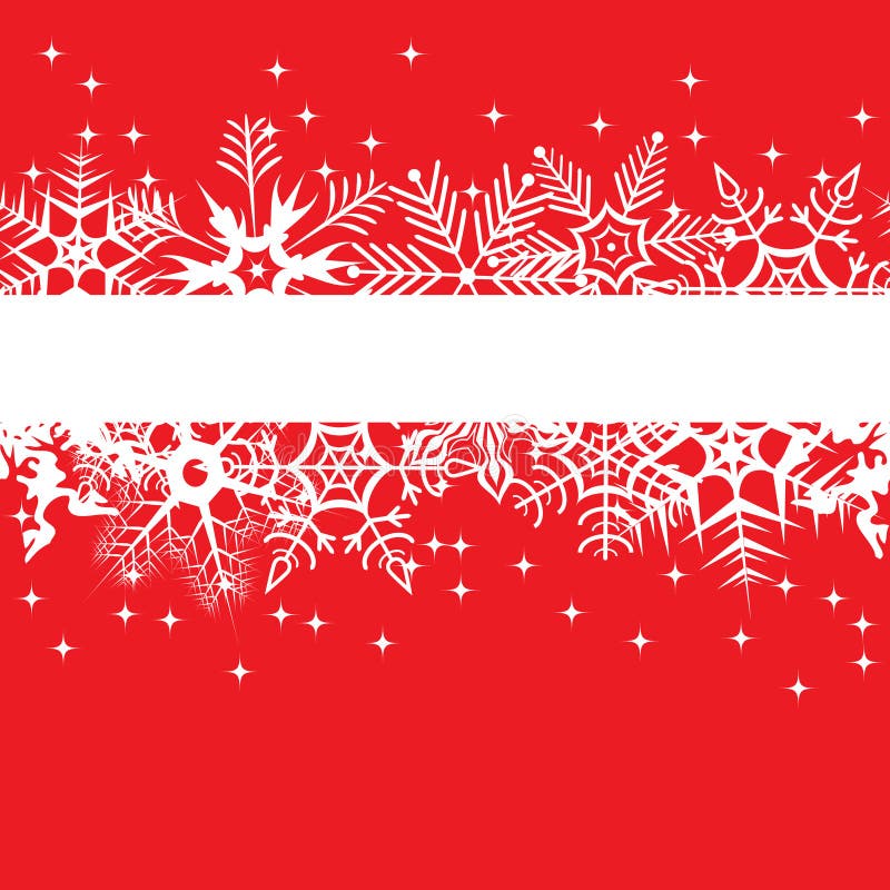 Red winter banner