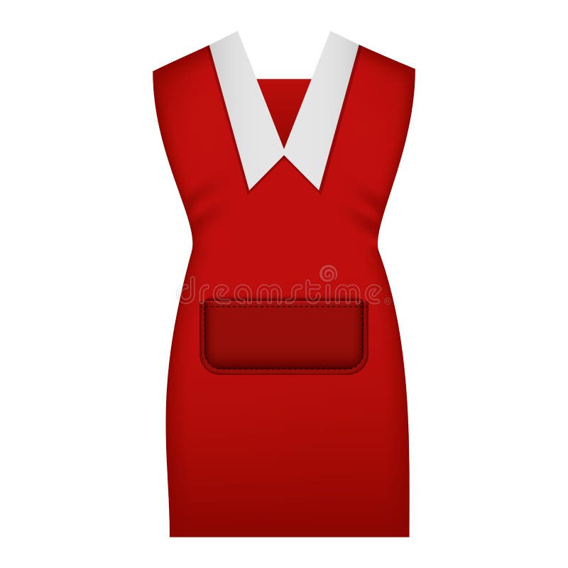 Download Red Work Uniform Mockup, Realistic Style Stock Vector ...