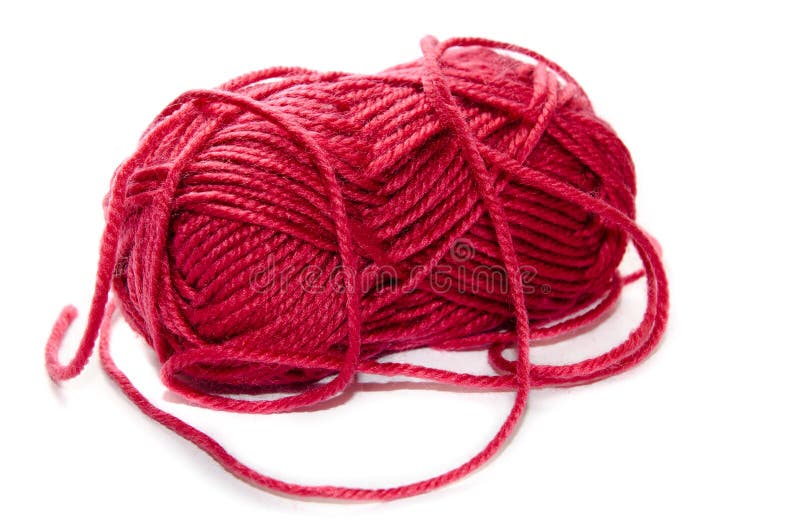 Red yarn stock photo. Image of string, hobbies, background 30453490