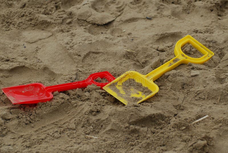 Beach Spades stock photo. Image of small, spade, yellow 32721778