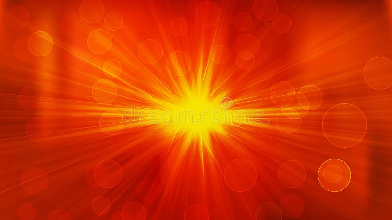 Red and Yellow Bokeh Lights Background with Light Rays Stock Illustration -  Illustration of flare, glare: 204083028