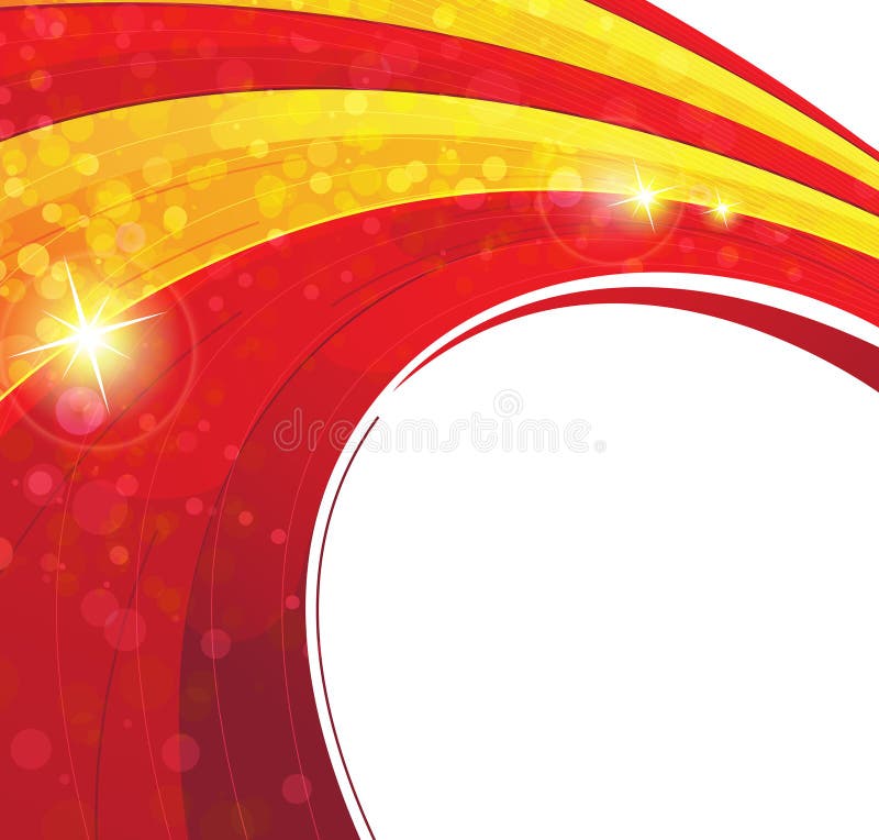 Red and yellow concentric background