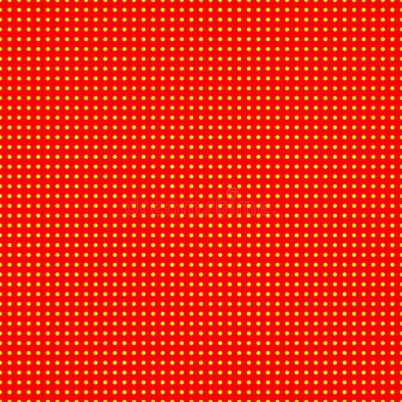 Red and yellow 50s, 60s popart background pattern.