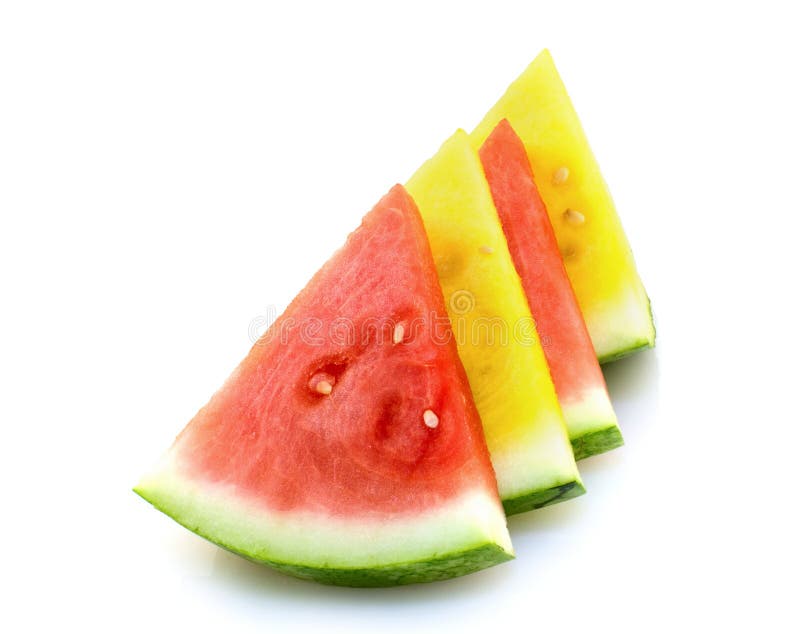 Red and yellow watermelon