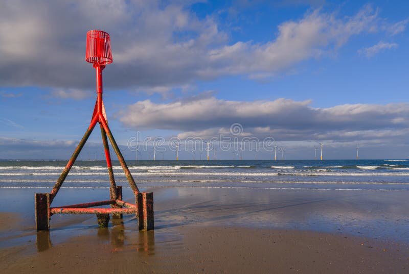Redcar Wind Farm stock image. Image of wind, offshore 306330457