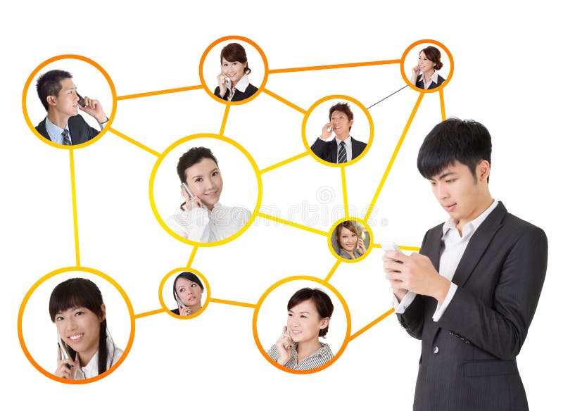 Rede de negócios imagem de stock